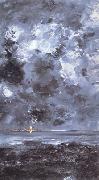 August Strindberg The City (nn02 oil painting